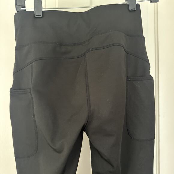 Pop Fit Size Medium Black Ava High Rise w Mesh Insets and stash Pockets Leggings - Picture 7 of 7